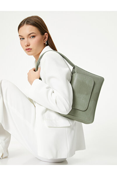 Koton Τσάντα ώμου Με κάλυμμα Τεχνητό δέρμα