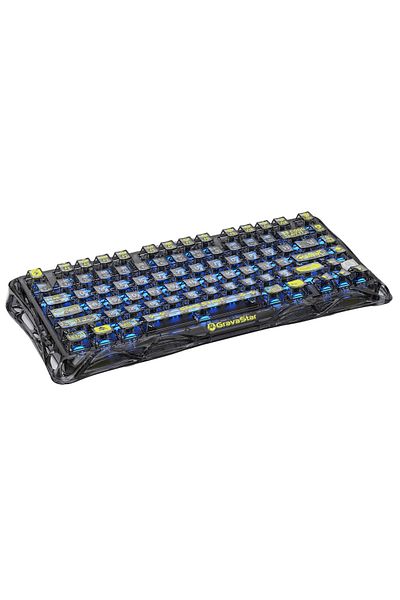 Gravastar GravaStar K1 Lite Transparent Black:75%,Pre-Lubed Switches,RGB,Wireless/Wired,4000mAh,Multi-Platform