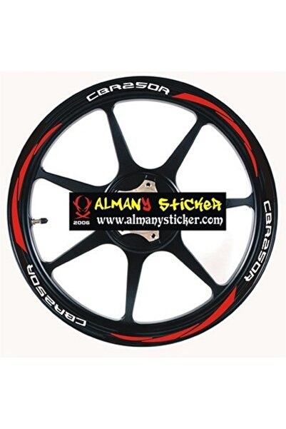 Oracal Motosiklet Jant Şeridi Sticker Sticker Honda Cb250R Uyumlu Ön-Arka-Sağ...