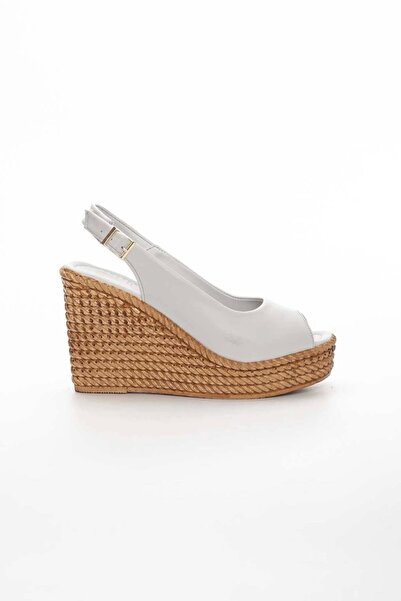 MFT AYAKKABI Жіночі сірі сандалі на підборах класичного стилю