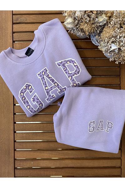 Baby BabyAden Lilac / pink / mint green no barrel 3 thread woven girl's tracksuit suit