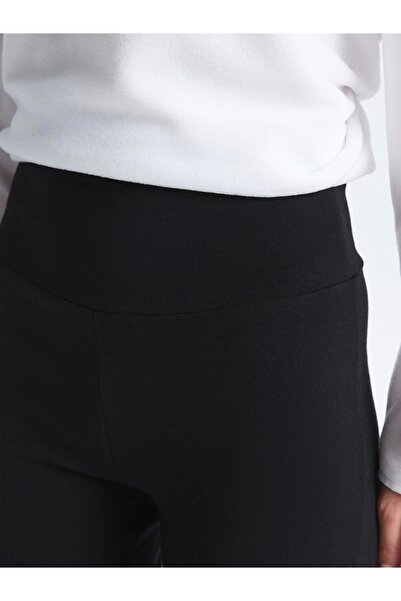 LC Waikiki Xsıde Actıve Siyah Beli Lastikli Ispanyol Paça Kadın Tayt Pantolon