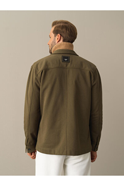 Xint Erkek Haki Pamuk Dokulu Regular Fit Gömlek