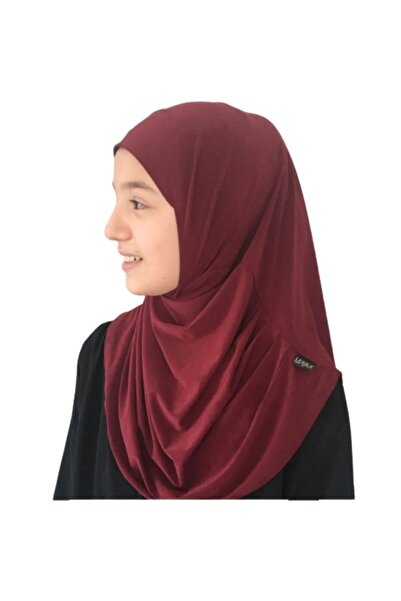 ALLURİNG Kız Çocuk Pratik Başörtü Pamuklu Meryem Model Gri