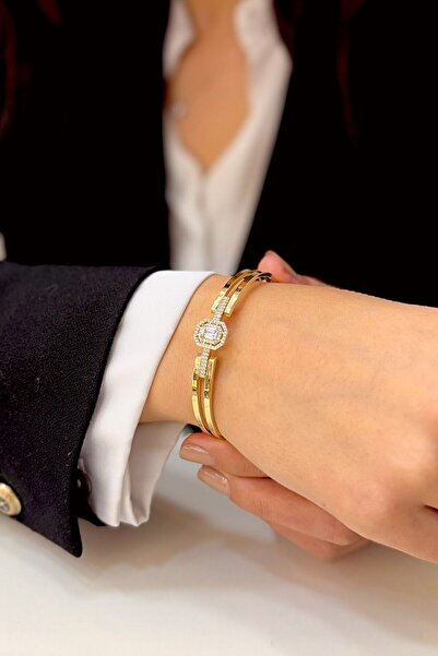 SEYHAN KUYUMCULUK 14 Ayar Altın Baget Kelepçe Bilezik