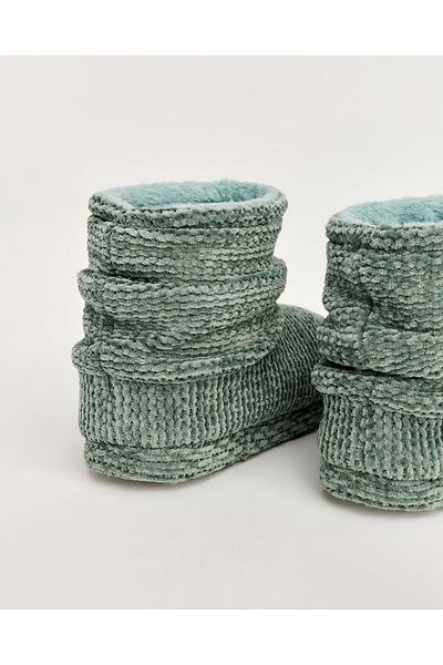 Chirpy Lily - Knitted Patterned Women's Slippers