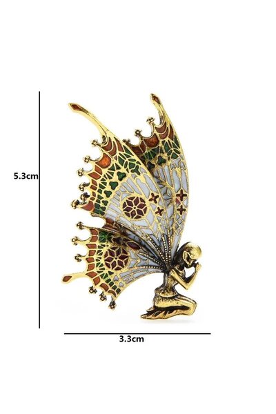 Pelin Aksesuar Kelebek Kanatlı Kız Broş
