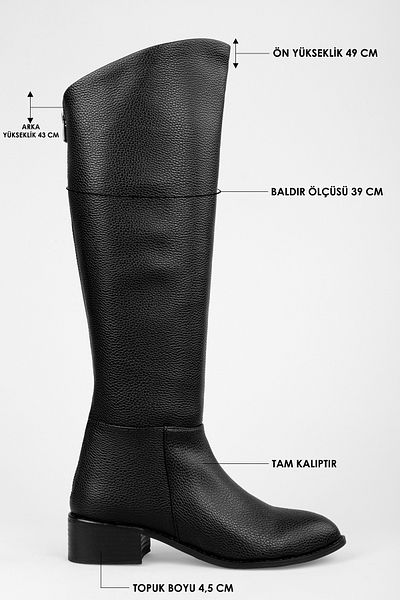 Shoeberry Γυναικείες μπότες Breeze Black Skin