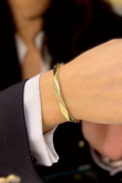 SEYHAN KUYUMCULUK 14 Ayar Altın Kelepçe Bilezik