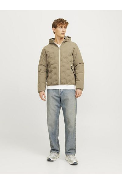 Jack & Jones Ανδρικό μπεζ Jjadam Hybrid Jacket Jacket 12268823-Coriander