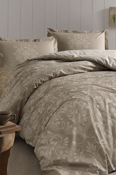 Özdilek Σετ Παπλωματοθήκη Antico Beige Single Ranforce