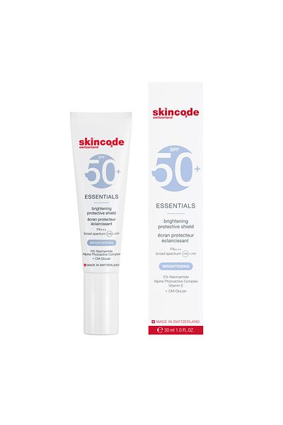 Skincode Brightening Sunscreen Cream - Brightening Protective Shield Spf 50+++ 30 Ml