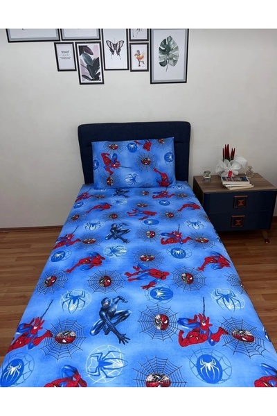 Gasel Home SPIDER MAN COTTON SINGLE PERSON Fitted Sheet Set