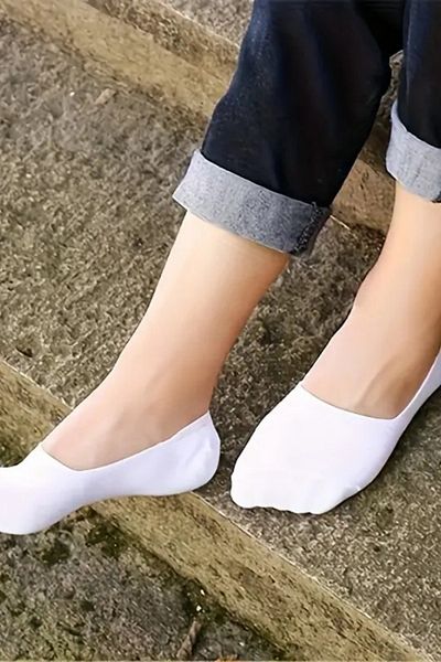 Fakülte Store 6 Pairs White Cotton Ballerina Socks Set