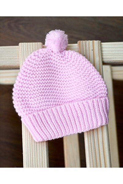 Bursa Trikomer Diamond Print Hat Knitwear Baby Romper