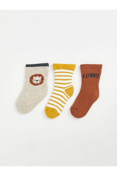 LC Waikiki Set mit 3 gestreiften Socken für Babys – W4LI75Z1