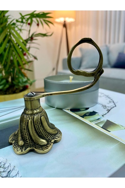 hediye PİRİNÇ DÖKÜM MUM SÖNDÜRÜCÜ ŞAMDAN MUMLUK MUM SÖNDÜRME APARATI