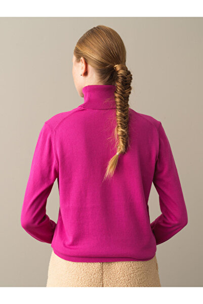 Xint Kadın Fuşya Regular Fit Basic Kazak