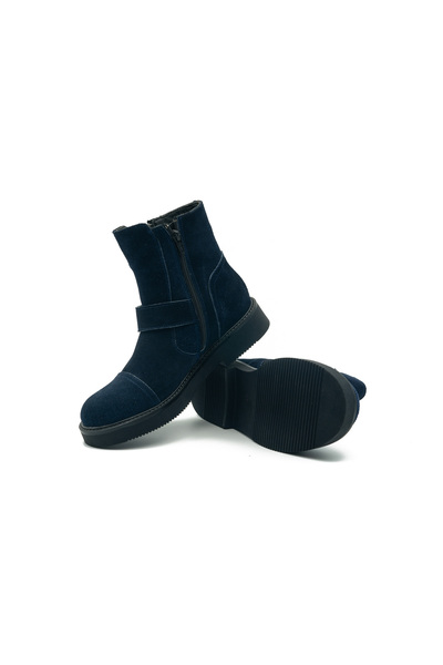 SAST HAKİKİ DERİ SİYAH NUBUK  BOT