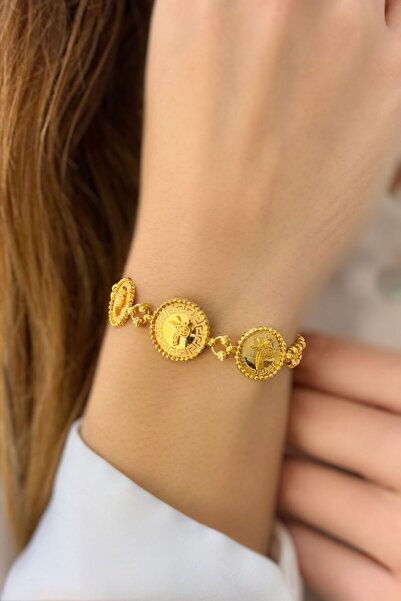 SEYHAN KUYUMCULUK 22 Ayar Altın Tuğralı Bileklik