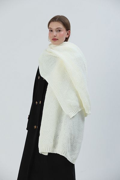 Sheilar Brass Knit Knitwear Shoulder Shawl