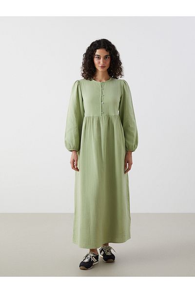 LC Waikiki Damenkleid mit Rundhalsausschnitt