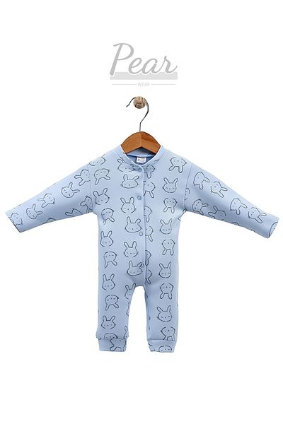 Pear Wear Rabbit Patterned Baby Boy Rompers Baby Boy Sleeping Bag 1 Month, 3 Months, 6 Months