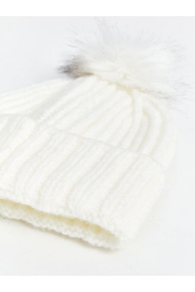 LC Waikiki Plush Pompom Women's Beret