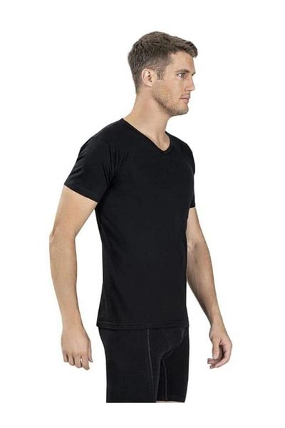 Jiber 112 Men's V-Neck Half Sleeve Undershirt 3 Pieces