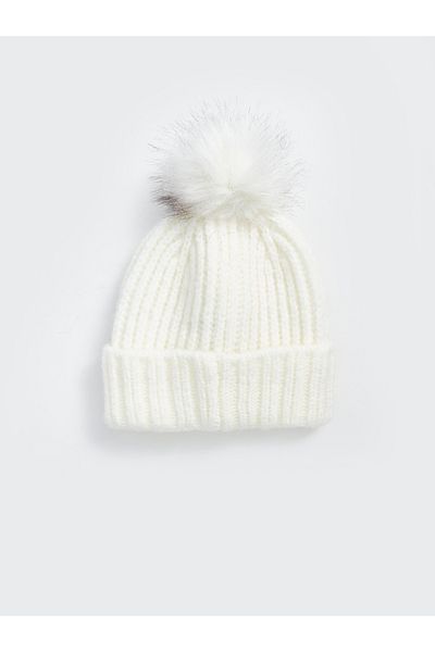 LC Waikiki Plush Pompom Women's Beret