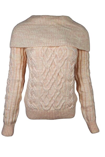 Pulltonic Şal Yaka Kadın Kaşmir Yün Kazak