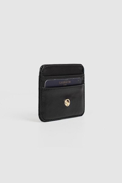 La La'Graccio Paris La'Graccio Paris Shurpa Card Holder Black