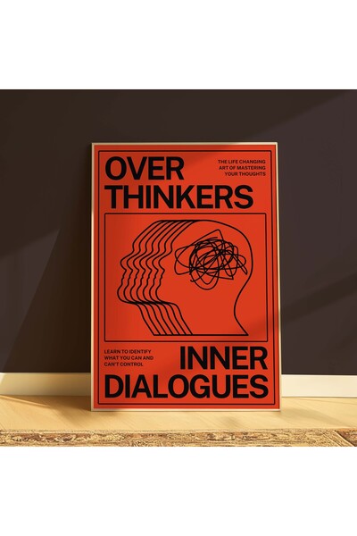 DES VU PRINT OVERTHINKERS POSTER, OVERTHINKER