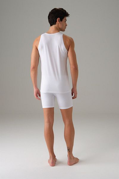Doreanse Men's Thick Strap 96% Cotton Fabric Undershirt 2031