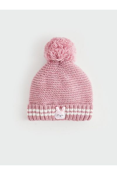 LC Waikiki Strickmütze für Babys mit Pompon-Detail