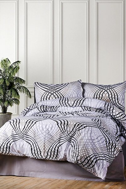 Cortibo Junior Gray 100% Cotton Single Duvet Cover Set