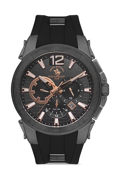 Santa Barbara Polo & Racquet Club SB.1.10472.4 إس بي.ساعة يد رجالية من بولو آند راكيت