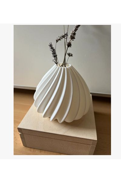 3DAKSESUAR Modern Spiral Vase