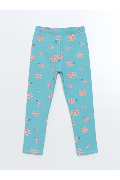LC Waikiki Mädchen-Leggings mit elastischem Bund und Blumenmuster im 2er-Pack