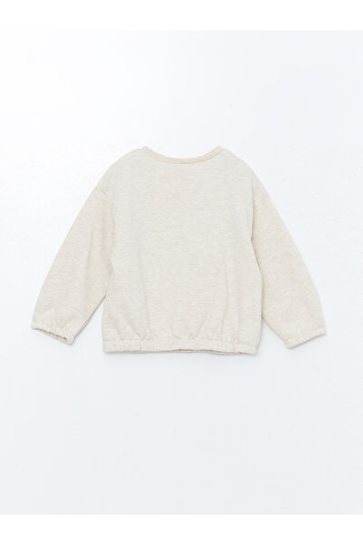 LC Waikiki Crew Neck Long Sleeve Embroidered Girls' Sweatshirt and Leggings Set of 2