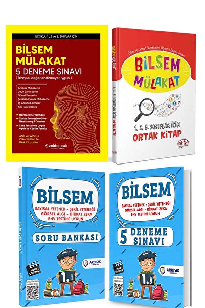 Ardışık Yayıncılık 1. Sınıf Bilsem Mülakat Deneme Sınav Seti 2025