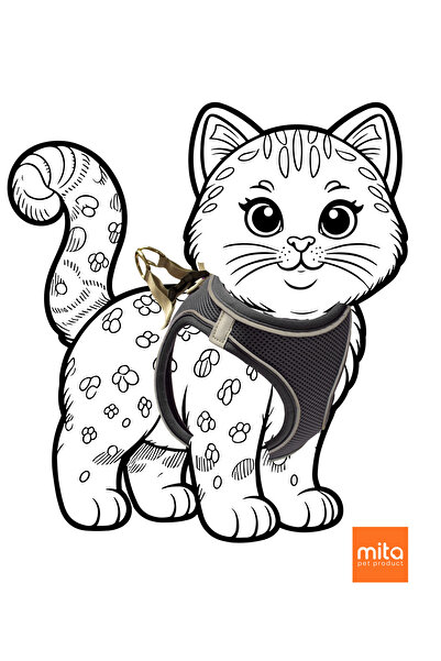 Mita Air Mesh Cat Dog Chest Collar Double Reflective, Anti-Sweat Collar