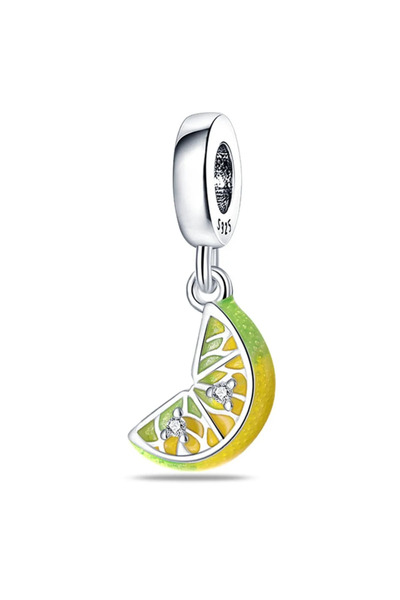 Fubena Limon Sallantılı Gümüş Charm