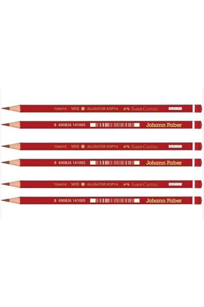 Faber Castell Red Copy Pencil (6 Pieces)