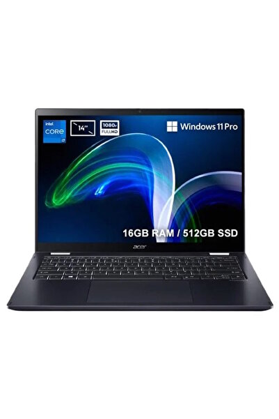 ACER Nx.vtpey.003 Travelmate Spin P6 I7-1165g7 16gb 512gb W11 Pro Dokunmatik Ekran 2in1 Laptop