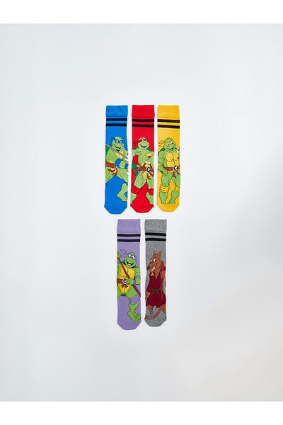 LC Waikiki Ninja Turtles bedruckte Herrensocken im 5er-Pack