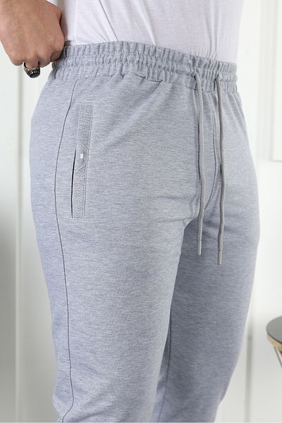 comstar Ανδρικό ελαστικό μέσης Basic Grey Jogger Sweatpants