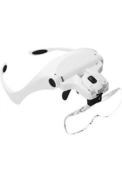 Skygo 5 Lens 1.0X-3.5X Adjustable Glasses Magnifier with 2 Led Light 9892B2