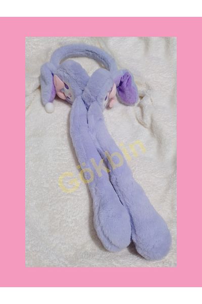 Gökbin Winter Plush Pumping Moving Sound Rabbit Earmuffs Gift Beanie Hat 1Pc