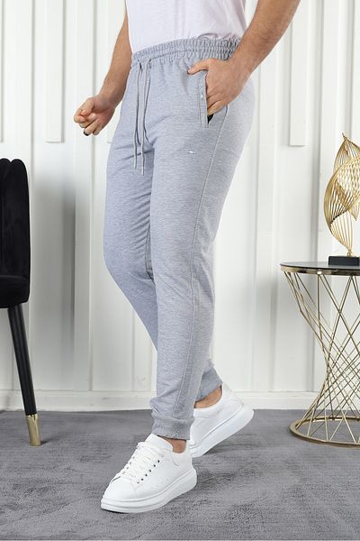 comstar Ανδρικό ελαστικό μέσης Basic Grey Jogger Sweatpants